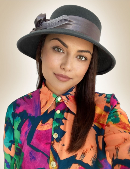 Palarie dama VENETIA LADY LUX -palarie gri, reglabila [2]