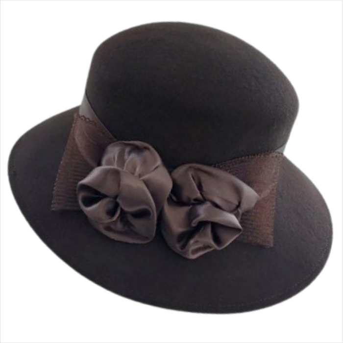 Palarie dama VENETIA LADY LUX - palarie maro, reglabila [4]