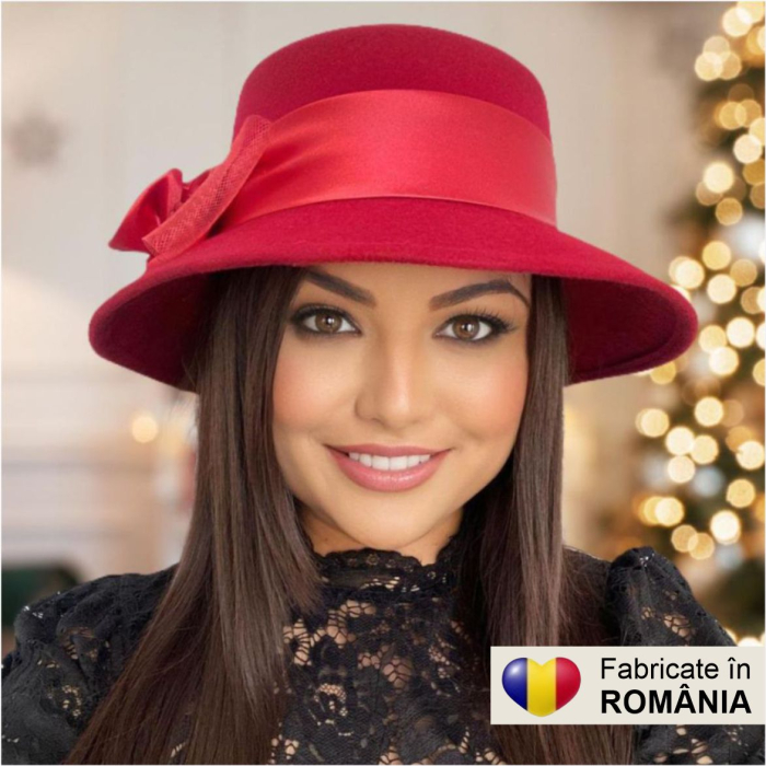 Palarie dama VENETIA LADY LUX -palarie rosie, reglabila [3]