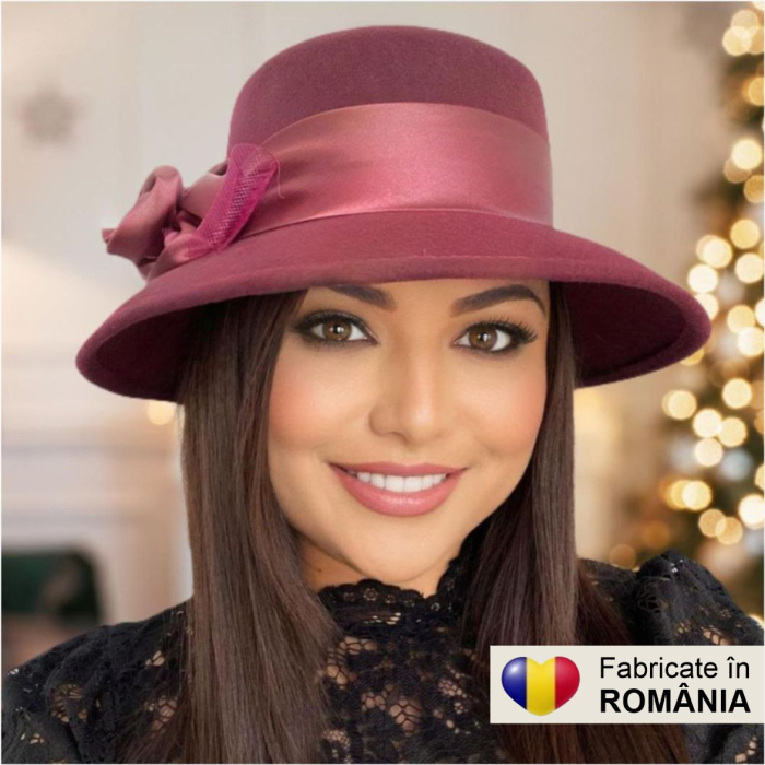Palarie dama VENETIA LADY LUX -palarie grena, reglabila [7]