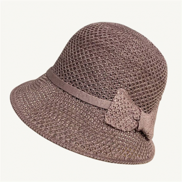 Palarie de soare de lux cu boruri tip sepcuta VICTORIA LUX (MOV) - marime unica, reglabila [4]
