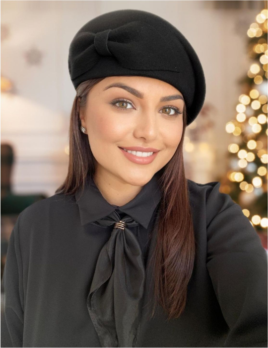 Palarie dama toca REGINA LUX -palarie maro, reglabila [3]