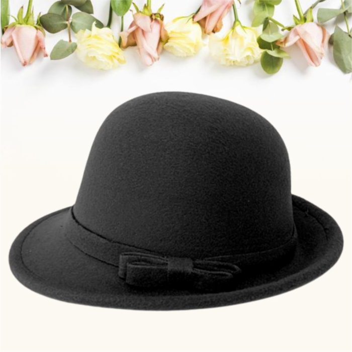 Palarii dama elegante de toamna PRINCIPESA (NEGRU) - marime unica, reglabila [4]