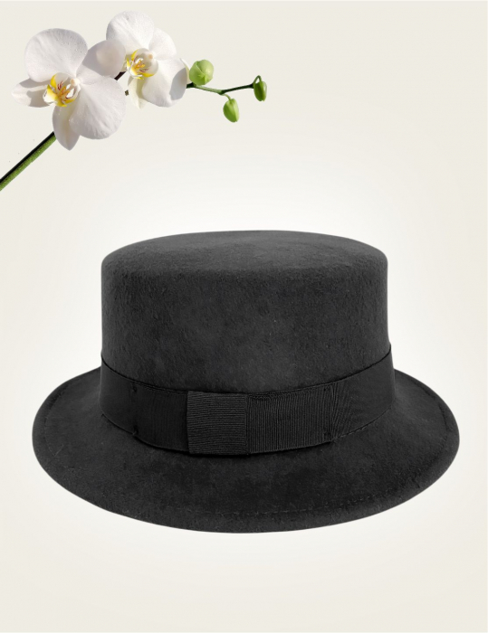 Palarie dama toca PRINCESS LADY -palarie neagra, reglabila [4]