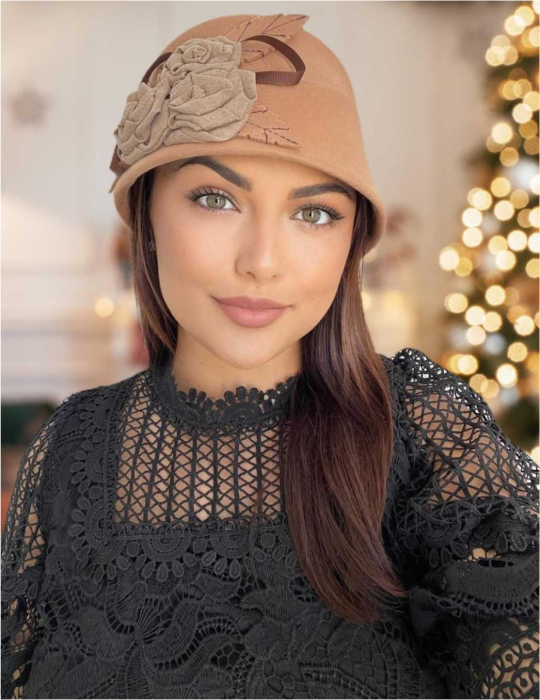 Palarie dama fetru Ariana-palarie maro [1]