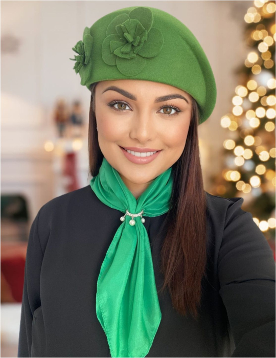 Palarie dama toca REGINA LUX -palarie maro, reglabila [6]