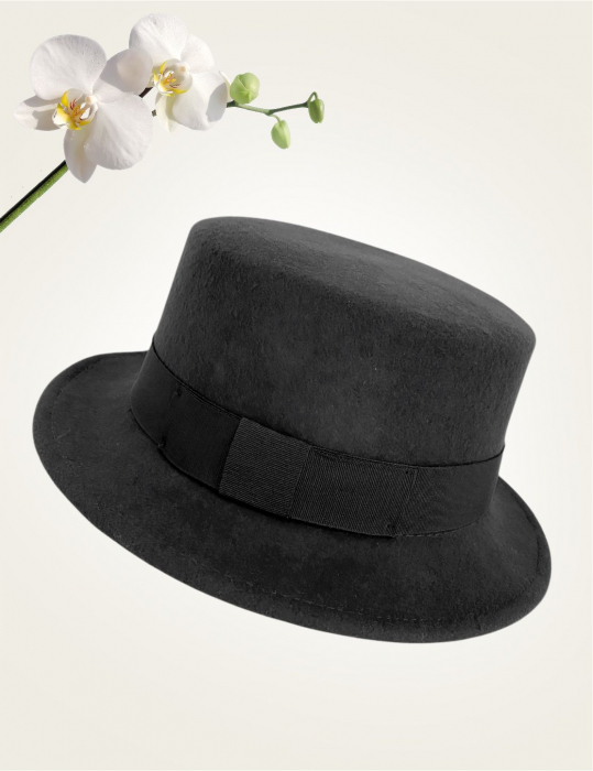 Palarie dama toca PRINCESS LADY -palarie neagra, reglabila [5]