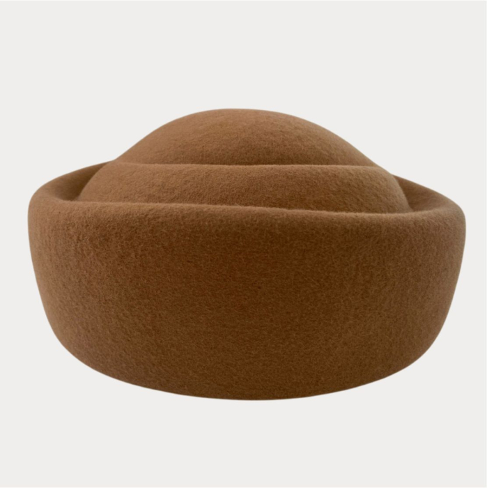 Palarii toca din fetru lux STEWARDESA CHIC (MARO cappuccino) - marime unica, REGLABILA [4]