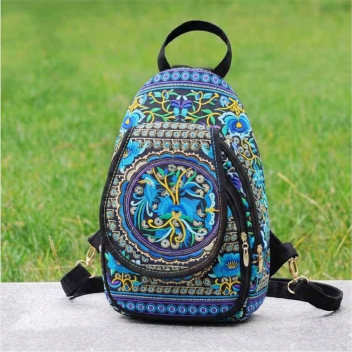 Rucsac  elegant de dama Fantezia Chic - Albastru [3]