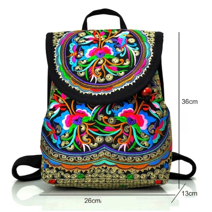 Rucsac  elegant de dama Fantezia Chic (Rosu) [4]