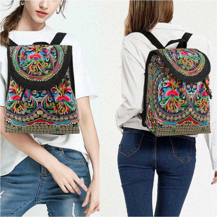 Rucsac  elegant de dama Fantezia Chic (Rosu) [2]