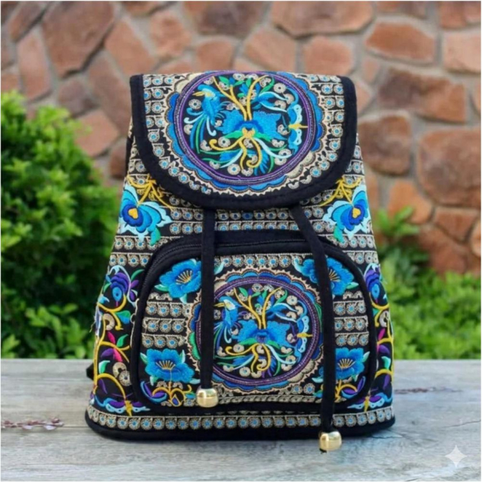 Rucsac elegant de dama Fantezia Lux - Albastru [2]