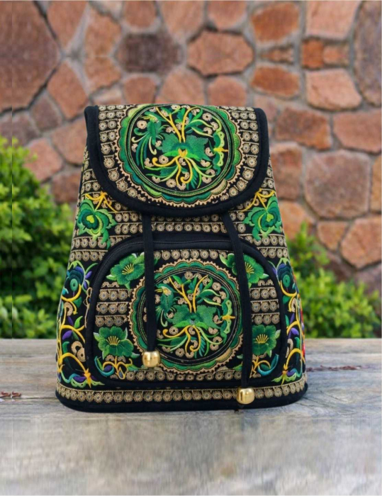 Rucsac elegant de dama Fantezia Lux - Verde [2]