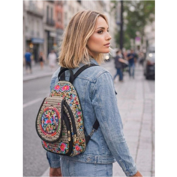 Rucsac  elegant de dama - Fantezie Chic - Roz [3]