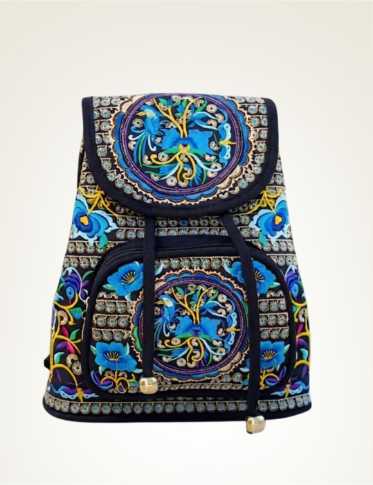 Rucsac  elegant de dama - Fantezie - Albastru [3]