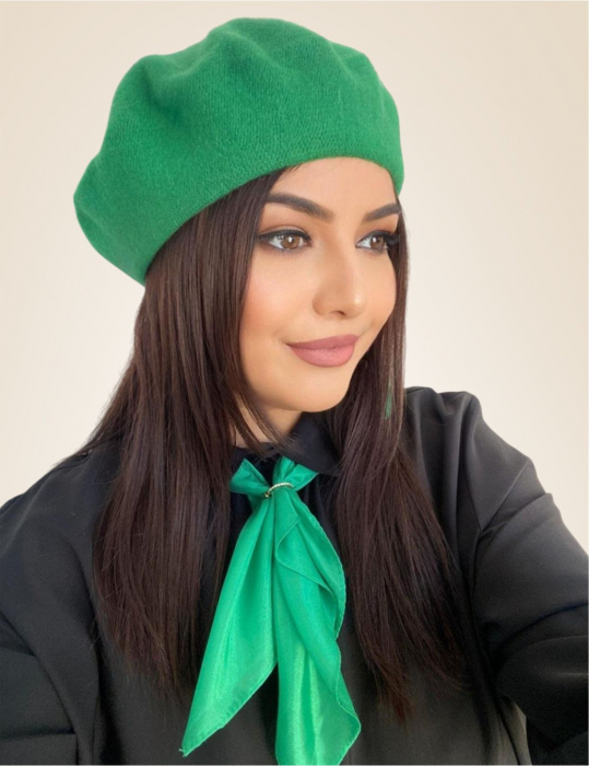Set elegant BERETA + ESARFA (VERDE) [4]