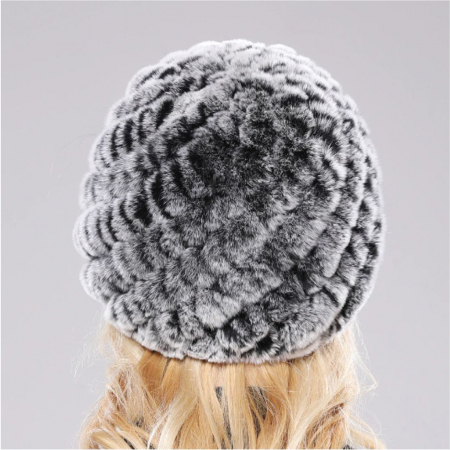 Caciula eleganta din blana DONA (GRI) - marime universala [6]