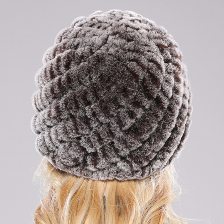 Caciula eleganta din blana ISABEL (MARO) - marime universala [6]