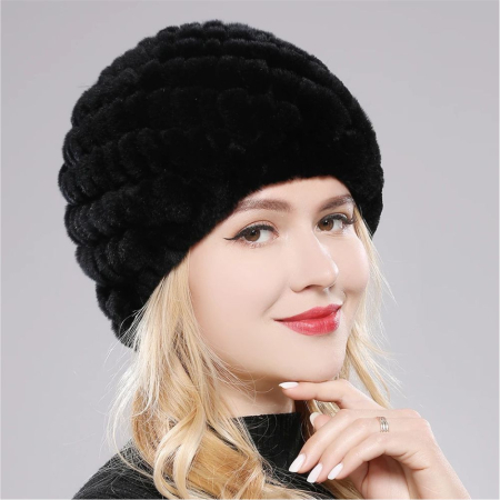 Caciula eleganta din blana ELISE Chic (MARO) - marime universalae [1]