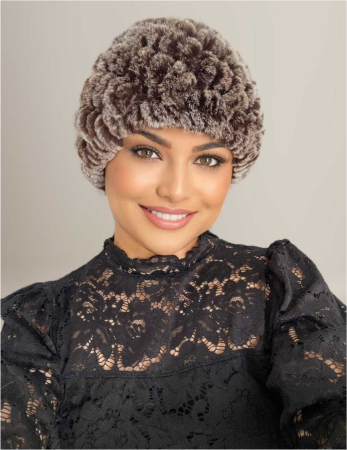 Caciula eleganta din blana ISABEL (MARO) - marime universala [2]