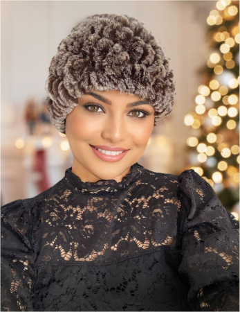 CACIULI DAMA - Caciula eleganta din blana ISABEL (MARO) - marime universala