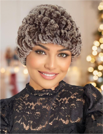 Caciula eleganta din blana ISABEL (MARO) - marime universala [1]