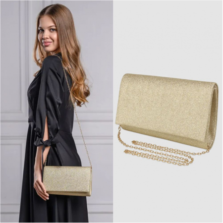 Geanta de ocazie tip plic sidefat drept TANGO CHIC (AURIE) [1]