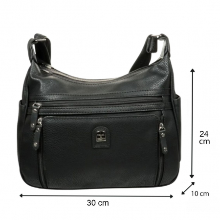 Geanta eleganta de dama Charm C03 (NEGRU) - marime medie [2]