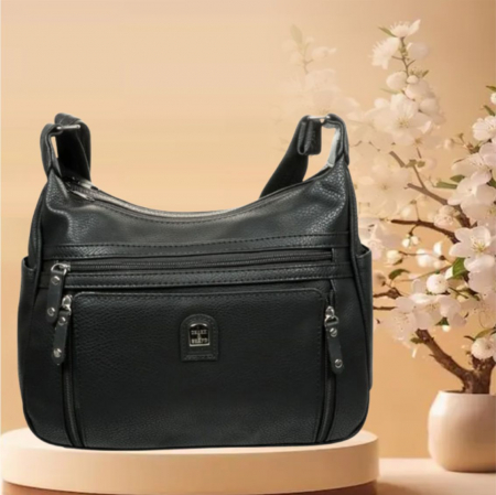 GENTI DAMA - Geanta eleganta de dama Charm C03 (NEGRU) - marime medie