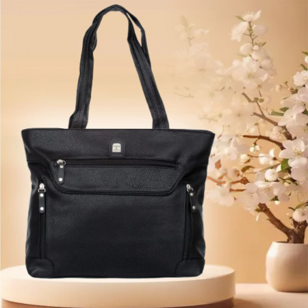 GENTI DAMA - Geanta eleganta de dama Charm C06 (NEGRU) - marime mare