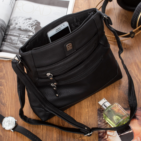 Geanta eleganta de dama Charm C08 (NEGRU) - marime medie [1]