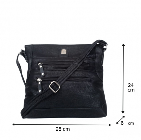 Geanta eleganta de dama Charm C08 (NEGRU) - marime medie [3]
