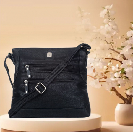 GENTI DAMA - Geanta eleganta de dama Charm C08 (NEGRU) - marime medie