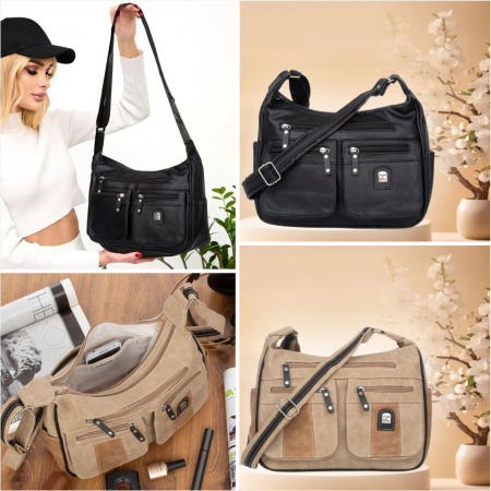 Geanta eleganta de dama Charm C02 (NEGRU) - marime medie [1]