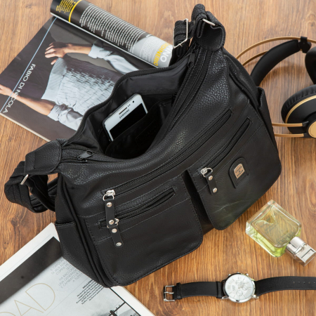 Geanta eleganta de dama Charm C02 (NEGRU) - marime medie [3]