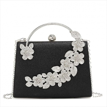 Geanta lux de ocazie clutch LADY ROSE (NEAGRA) [2]