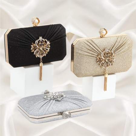 Geanta lux de ocazie clutch LADY STYLE (ARGINTIE) [1]