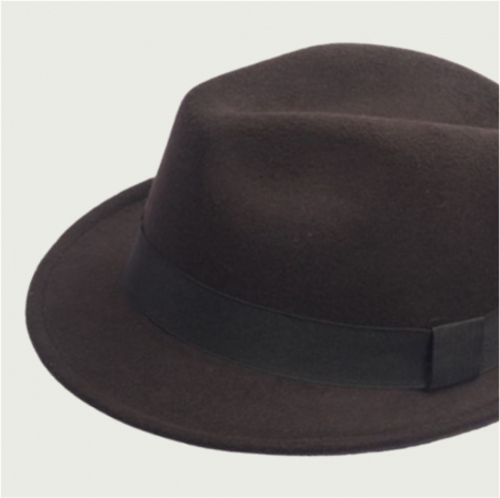 Palarie barbati din fetru lux Mister Fedora Lux (MARO) [5]
