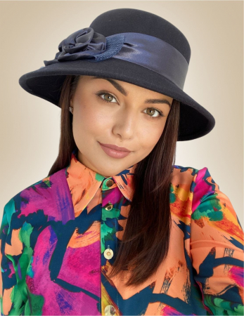 Palarie dama VENETIA LADY LUX - palarie bleumarin, reglabila [1]