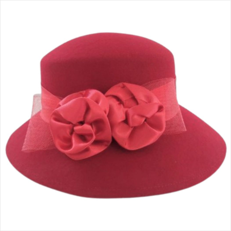 Palarie dama VENETIA LADY LUX -palarie rosie, reglabila [4]