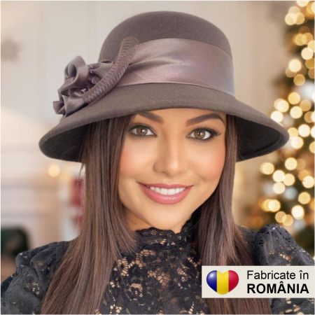 Palarie dama VENETIA LADY LUX - palarie maro, reglabila [5]