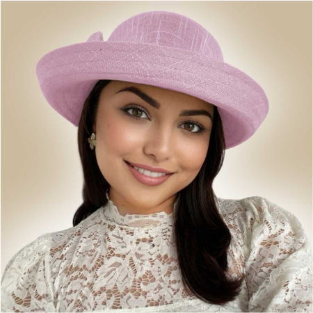 Palarie dama cu boruri rotunde MICHELLE mov, reglabila [2]