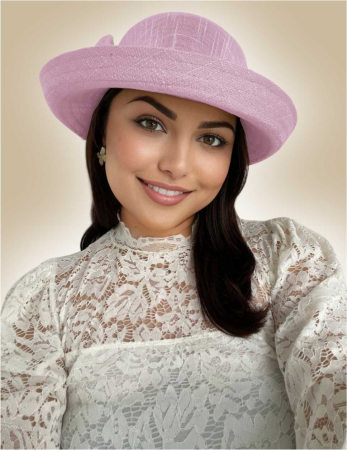 Palarie dama cu boruri rotunde MICHELLE mov, reglabila [1]
