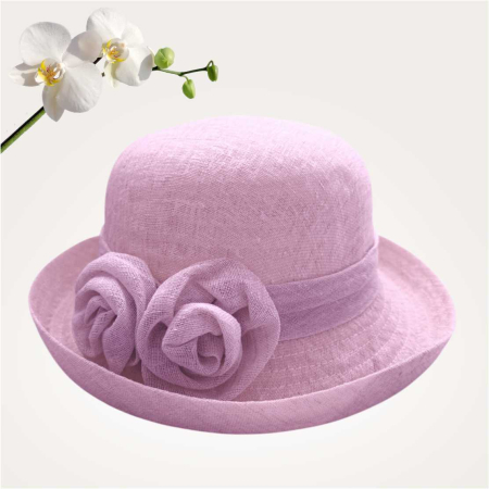 Palarie dama cu boruri rotunde MICHELLE mov, reglabila [3]