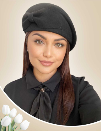 PALARII FEMEI - Palarie dama toca REGINA LUX -palarie maro, reglabila