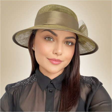 Palarie dama boruri mari AURORA-palarie kaki, reglabila [2]
