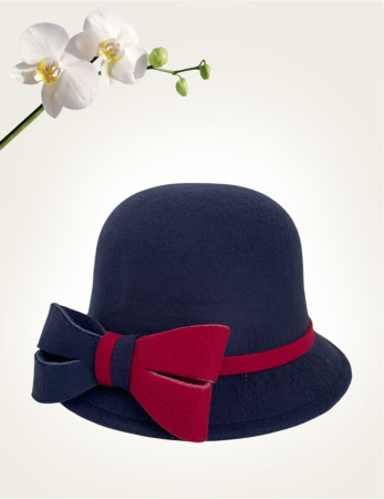 Palarie dama fetru Rose-palarie neagra, palarie reglabila [3]