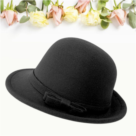 Palarii dama elegante de toamna PRINCIPESA (NEGRU) - marime unica, reglabila [4]