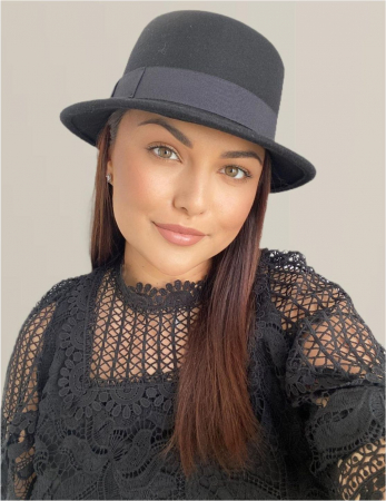 Palarie dama toca PRINCESS LADY -palarie neagra, reglabila [1]