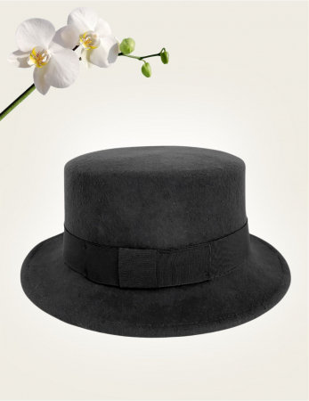 Palarie dama toca PRINCESS LADY -palarie neagra, reglabila [3]